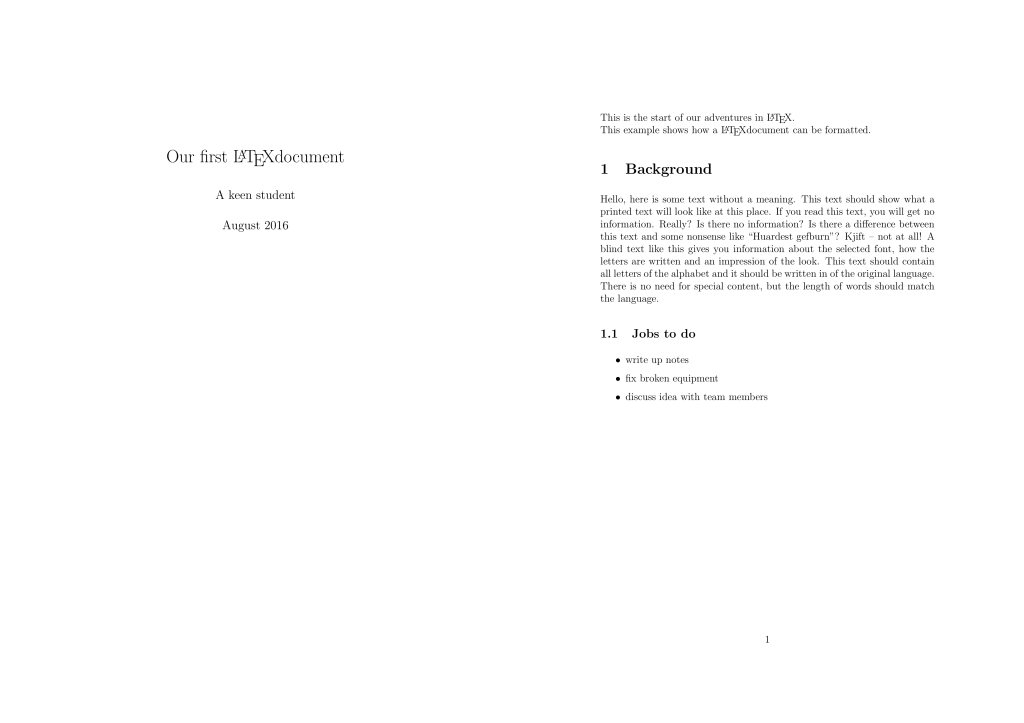 LaTeX: How to create a document with LaTeX – Part 1 | Scientifically Sound